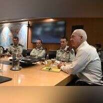 שר הביטחון והרמטכ"ל בהערכת המצב. | אריאל חרמוני משרד הביטחון