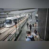 הרכבת הקלה החדשה בתל־אביב, השבוע. | מרים אלסטר, פלאש 90