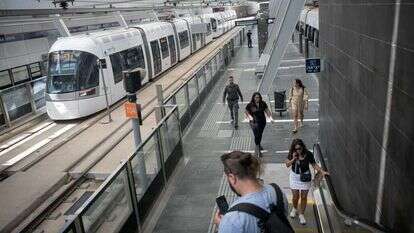 הרכבת הקלה החדשה בתל־אביב, השבוע. | מרים אלסטר, פלאש 90