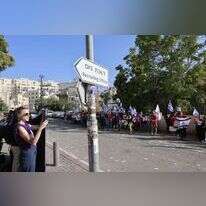 הפגנת מחאה נגד אי גיוס חרדים, מול לשכת הגיוס בירושלים. | יוסי זמיר, פלאש 90