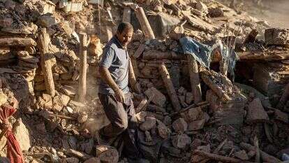 הריסות רעידת האדמה במרוקו. | FADEL SENNA / AFP