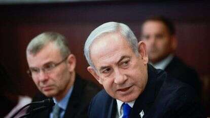 נתניהו בישיבת הממשלה. | חיים גולדברג/פלאש90