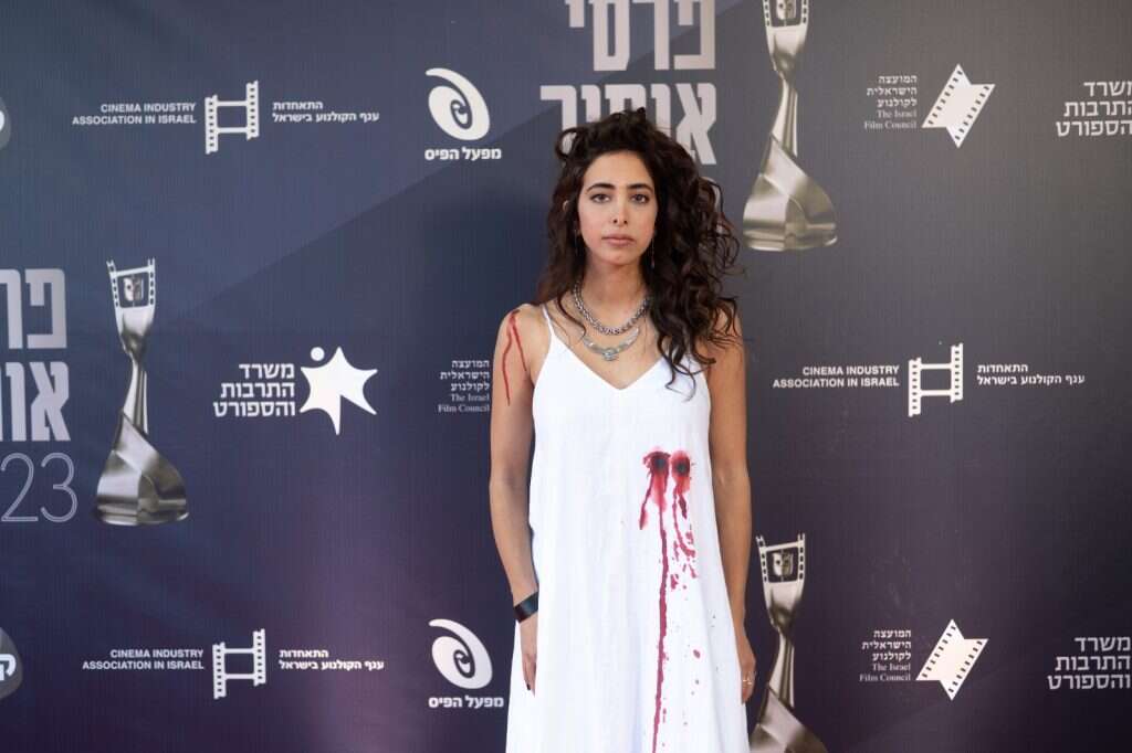 סמאר קופטי במחאה על האלימות בחברה הערבית. | ליאור חורש לאקדמיה לקולנוע ולטלוויזיה