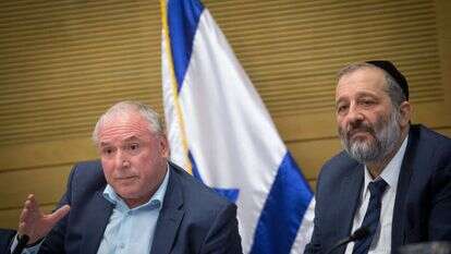 דרעי והשר אמסלם. | מרים אלסטר, פלאש 90