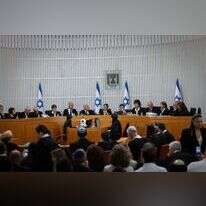 שופטי בג"ץ בדיון על עילת הסבירות. | יונתן זינדל / פלאש90