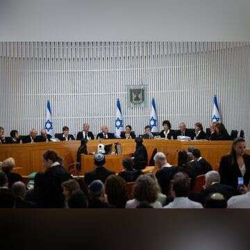 שופטי בג"ץ בדיון על עילת הסבירות. | יונתן זינדל / פלאש90