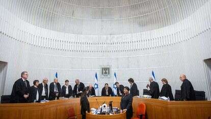 שופטי בג"ץ בדיון על עילת הסבירות. | יונתן זינדל / פלאש90