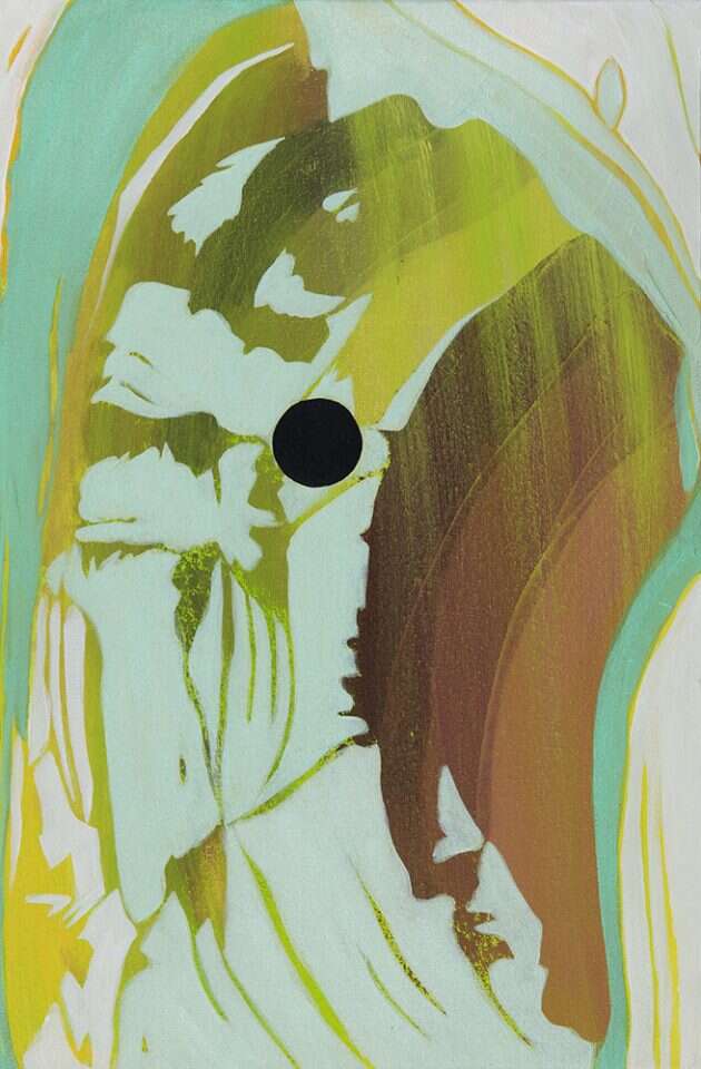 מתן בן טולילה, "ירח שחור", שמן על בד, 2022. | יאיר חובב