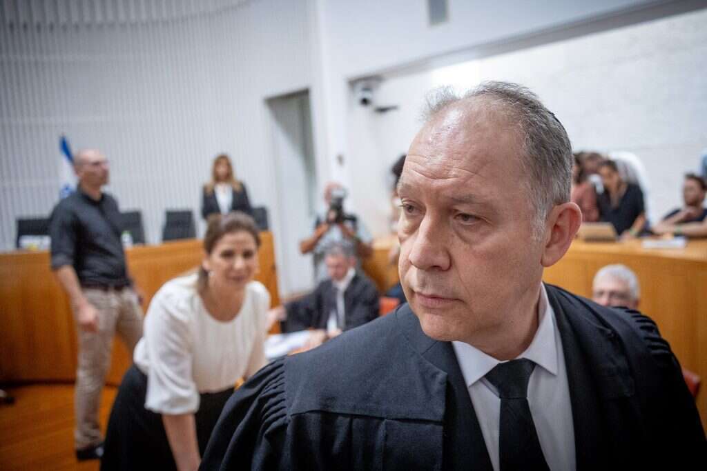 עו"ד אילן בומבך בבית המשפט העליון, היום. | יונתן זינדל, פלאש 90