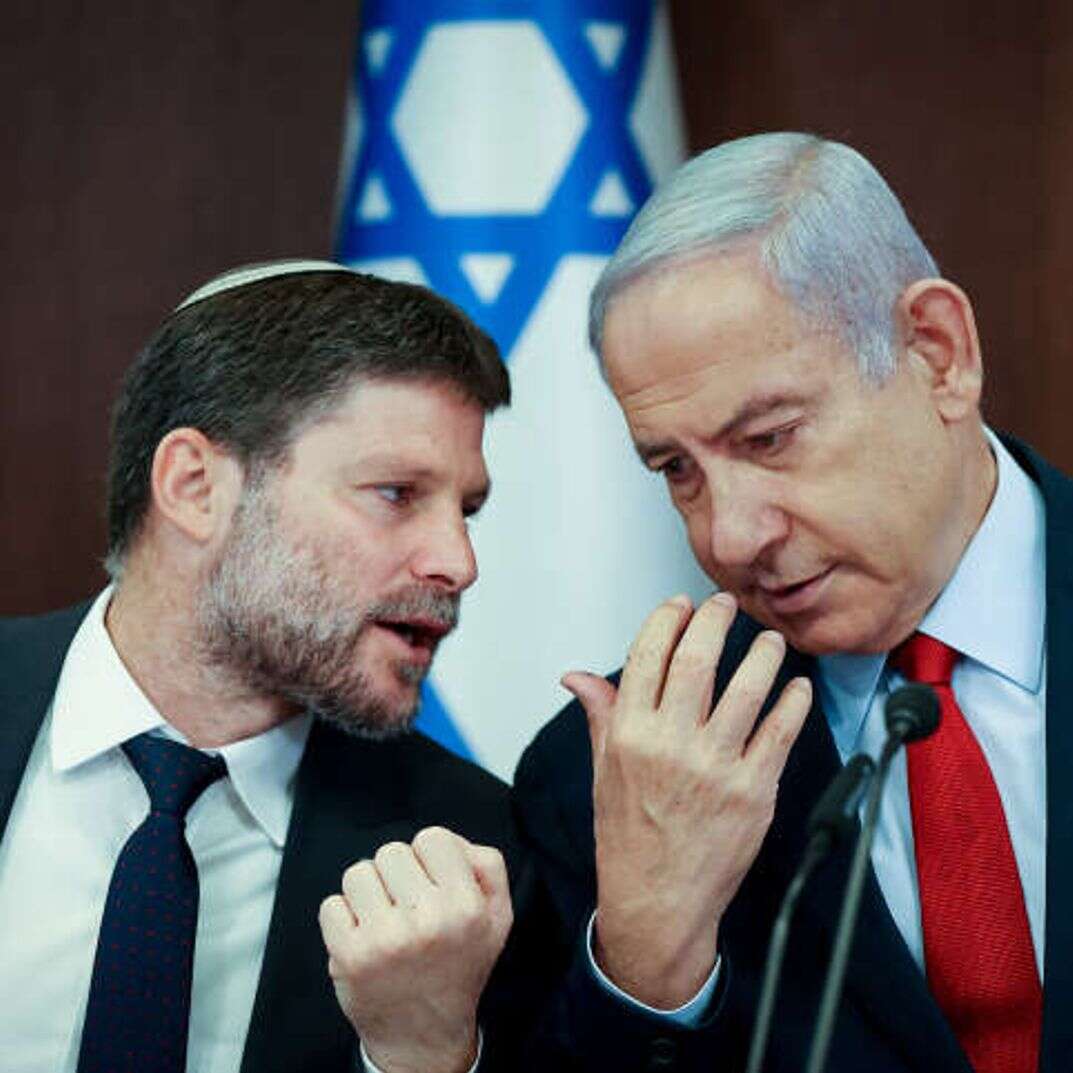 נתניהו וסמוטריץ'. | Amit Shabi/POOL נתניהו וסמוטריץ'. | Amit Shabi/POOL