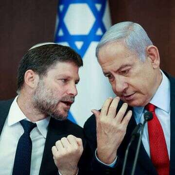 נתניהו וסמוטריץ'. | Amit Shabi/POOL נתניהו וסמוטריץ'. | Amit Shabi/POOL