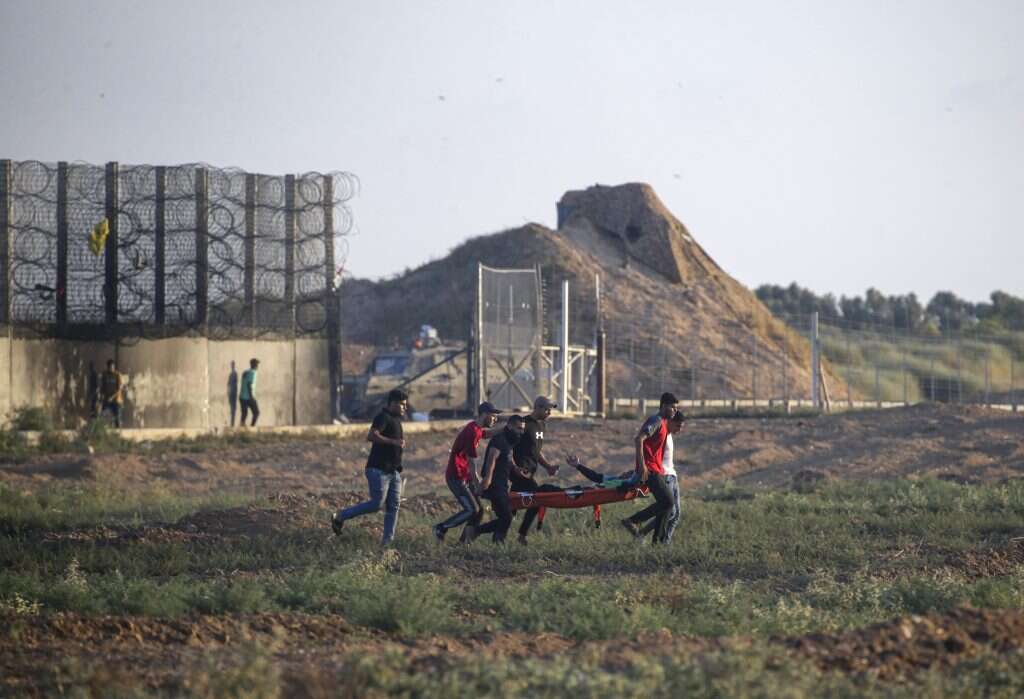 עימותים על גדר הגבול בעזה | EPA/MOHAMMED SABER עימותים על גדר הגבול בעזה | EPA/MOHAMMED SABER