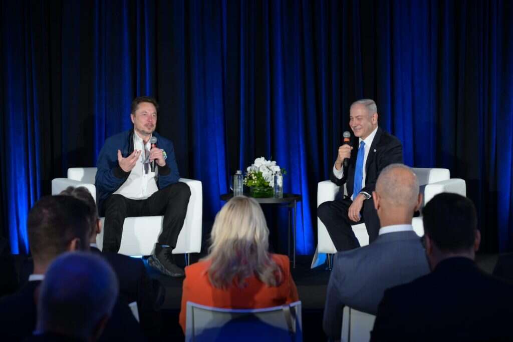 ראש הממשלה בנימין נתניהו ואילון מאסק, היום. | אבי אוחיון, לע"מ ראש הממשלה בנימין נתניהו ואילון מאסק, היום. | אבי אוחיון, לע"מ