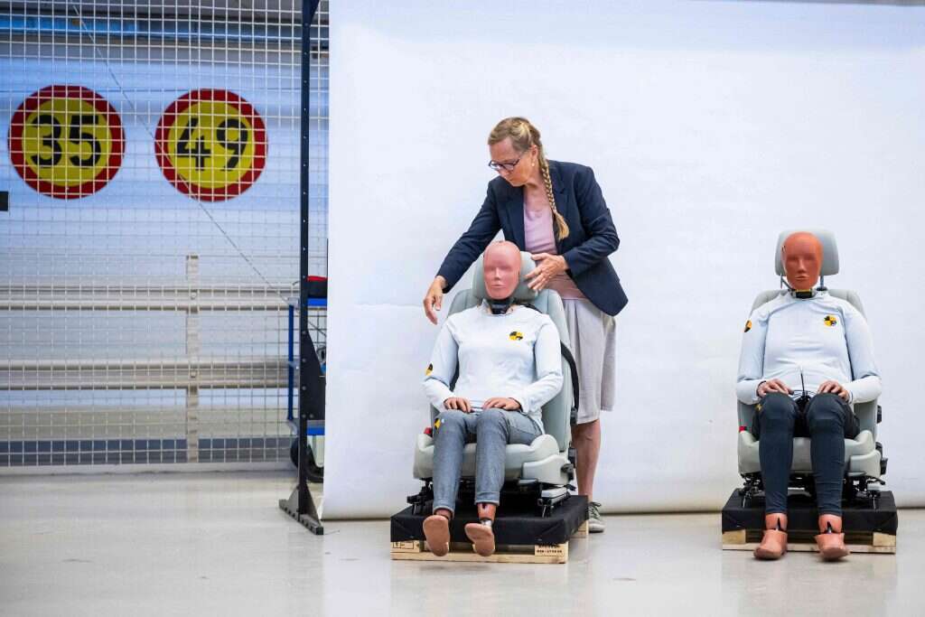 בובת ריסוק נשית. | Jonathan NACKSTRAND / AFP