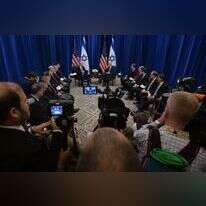 ראש הממשלה בנימין נתניהו ונשיא ארצות הברית ג'ו ביידן בפגישתם בניו-יורק. | אבי אוחיון, לע"מ