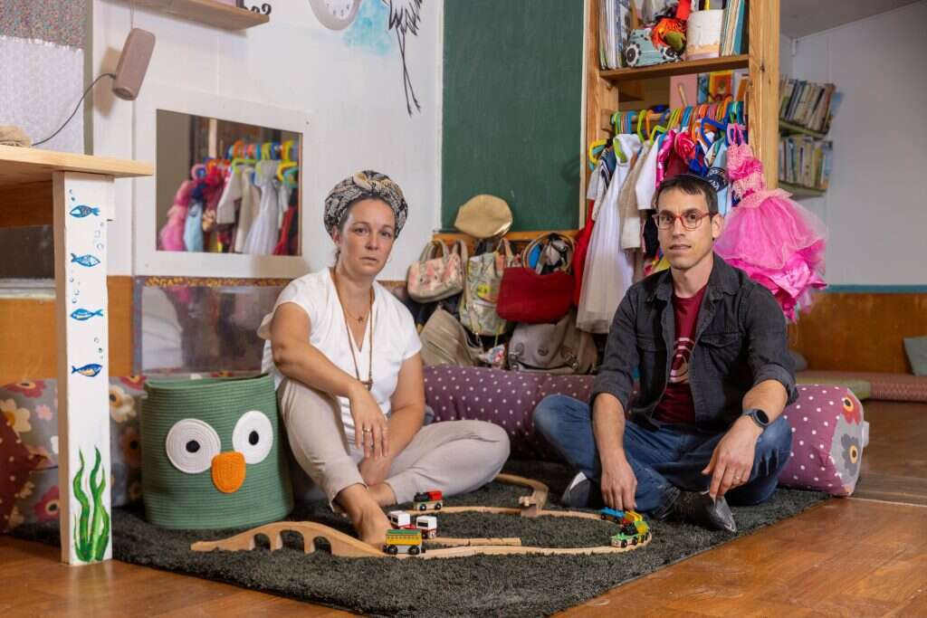 נחום אבניאל ונחמה שדה. | יוסי אלוני