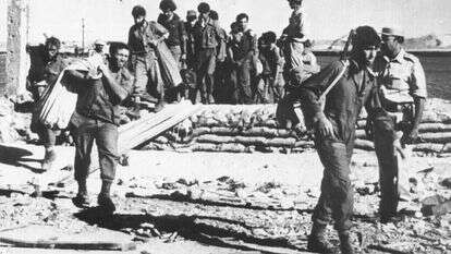 מלחמת יום הכיפורים, חזית הדרום, מוצב המזח. | ארכיון משרד הבטחון ודובר צה"ל