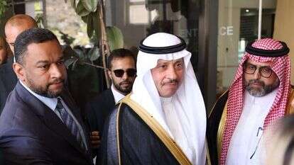 השגריר הסעודי ברמאללה. | EPA/ALAA BADARNEH השגריר הסעודי ברמאללה. | EPA/ALAA BADARNEH