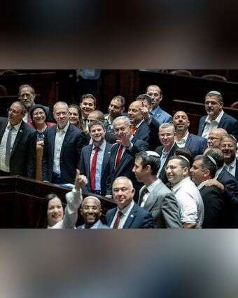 חלק מחברי הקואליציה. | יונתן זינדל, פלאש 90