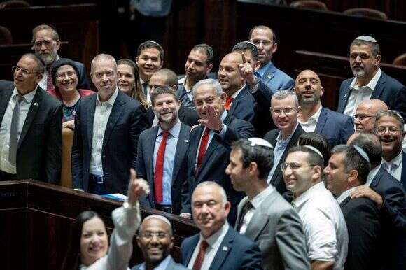 חלק מחברי הקואליציה. | יונתן זינדל, פלאש 90 חלק מחברי הקואליציה. | יונתן זינדל, פלאש 90