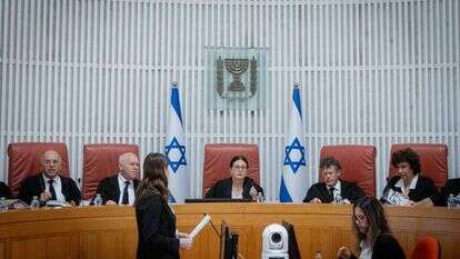 בדין בבג"ץ הנבצרות, היום. | חיים גולדברג, פלאש 90