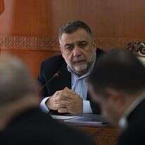 רובן ורדניאן, שר המדינה של ממשלת נגורנו-קרבך שהודיעה על פיזורה. | Edgar Harutyunyan, AP