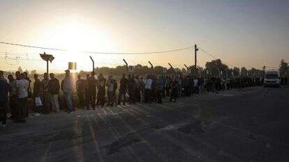 כניסת פועלים מרצועת עזה לישראל במעבר ארז, ספטמבר 23. | AFP