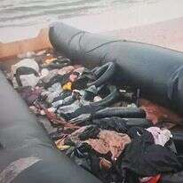 סירת הגומי שנמצאה בנתניה. | דוברות המשטרה (שרון)