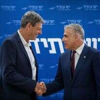 הכריז על התמודדות. רם בן ברק ויאיר לפיד. | יונתן זינדל / פלאש 90