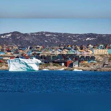 עיירה בגרינלנד. | AFP