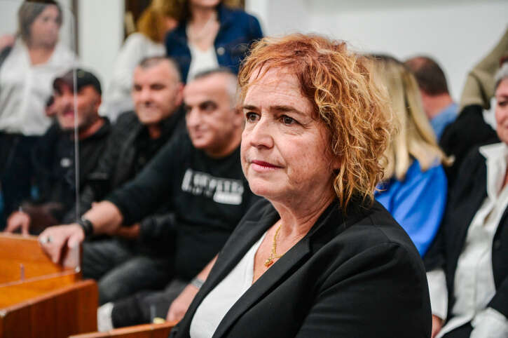 ליאת בן ארי ורמי בן יהודה בבית המשפט. | אבשלום ששוני, פלאש 90