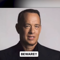 טום הנקס, גרסת הבינה המלאכותית. | מסך מיוטיוב טום הנקס, גרסת הבינה המלאכותית. | מסך מיוטיוב