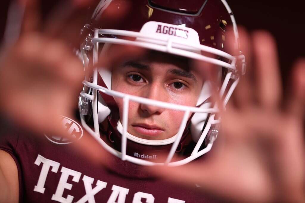 סם סלץ. | Aiden Shertzer/Texas A&amp;M Athletics