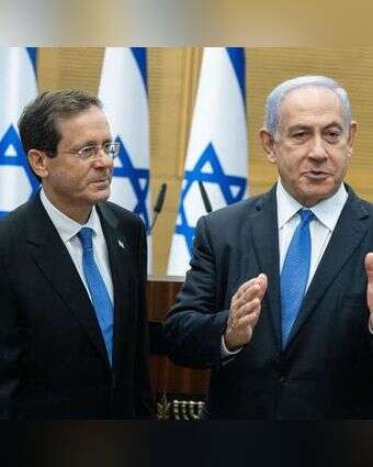 נתניהו והרצוג. | יונתן זינדל, פלאש 90