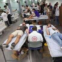 מוקד תרומת דם, בית החולים איכילוב. | AFP