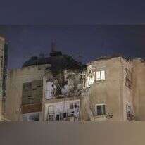 פגישה ישירה של רקטה בתל-אביב, אתמול. | EPA