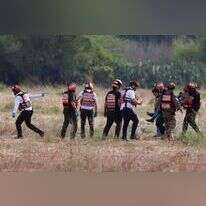 צוותי הצלה בעוטף עזה, בשבת. | AFP