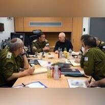 שר הביטחון והרמטכ"ל בהערכת מצב. | אריאל חרמוני, משרד הביטחון