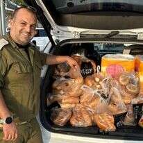 משלוח תרומות לתשובי הדרום. | באדיבות "מתגייסים באהבה"