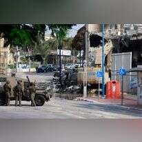 מחסום צבאי סמוך למשטרת שדרות. | AFP