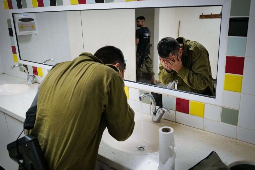 מילואימניק בקיבוץ בגבול סוריה. | מיכאל גלעדי - פלאש 90