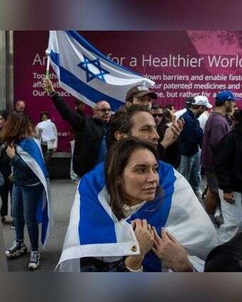 הפגנת תמיכה בישראל. | גטי אימג'ס