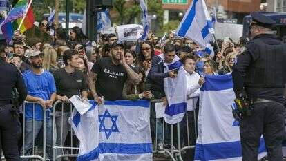 הפגנת תמיכה בישראל בניו יורק,. | EPA