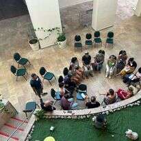 מעגל הדרכה למטפלים במלון דוד בים המלח. | אורלי גולדקלנג