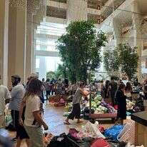 מלון דוד בים המלח, עם הגעת תושבי העוטף ביום שאחרי 7 באוקטובר. | אורלי גולדקלנג