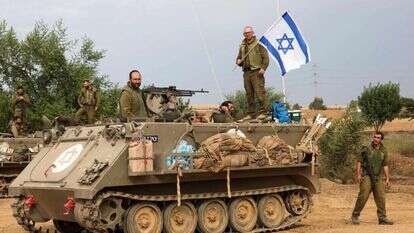 חיילי צה"ל באזור עוטף עזה, השבוע. | איי.אף.פי