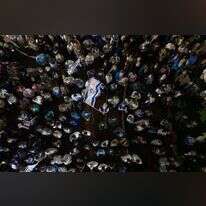 מאות אנשים השתתפו בהפגנת תמיכה בישראל בסאן פאולו. | EPA