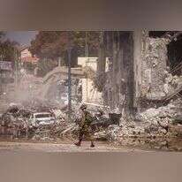 תחנת המשטרה ההרוסה בשדרות. | חיים גולדברג/פלאש 90