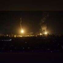 פצצות תאורה בעזה, המחשה. | AFP