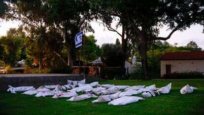 קיבוץ בארי, לאחר הטבח בשמחת תורה. | חיים גולדברג, פלאש 90